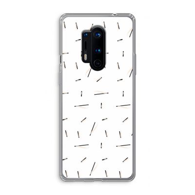 Hipster stripes: OnePlus 8 Pro Transparant Hoesje