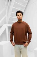 Family First Milano Basic Sweater Heren Bruin - Maat XXL - Kleur: Bruin | Soccerfanshop