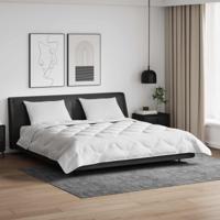 VidaXL Dekbed met kussen 3 pcs wit microfibre
