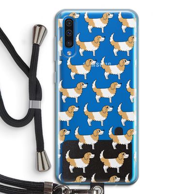 Doggy: Samsung Galaxy A50 Transparant Hoesje met koord