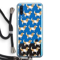 Doggy: Samsung Galaxy A50 Transparant Hoesje met koord