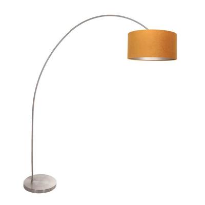 Steinhauer BooglampSolva metaal met oranje kap - 3910ST