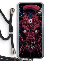 Hell Hound and Serpents: Samsung Galaxy A20s Transparant Hoesje met koord Hell Hound and Serpents: Samsung Galaxy A20s Transparant Hoesje met koord