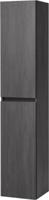 Saqu Gaia hoge kast links 35x34x180cm gebrand zwart