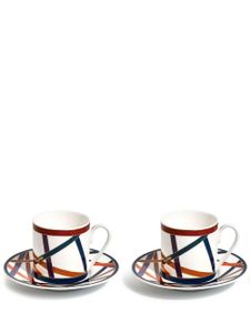 Missoni Home lot de deux tasses à café Nastri - Blanc