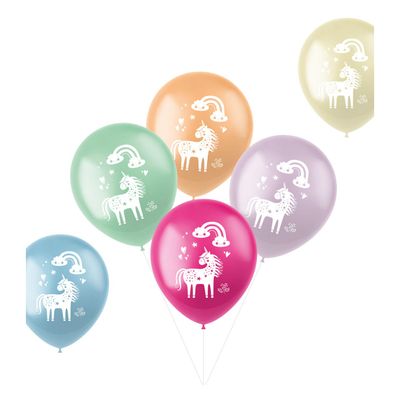 Folat BV Latex ballonnen unicorns & rainbows, 6st.