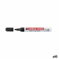 Vloeibare krijtstiften Edding 4095 Zwart (10 Stuks)