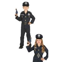 Politie agent verkleed kostuum voor jongens/meisjes  10-12 jaar (140-152)  - - thumbnail