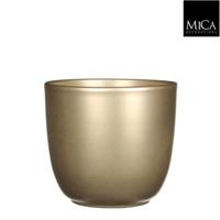 Tusca pot rond goud h14xd14,5 cm Mica Decorations - Mica decorations