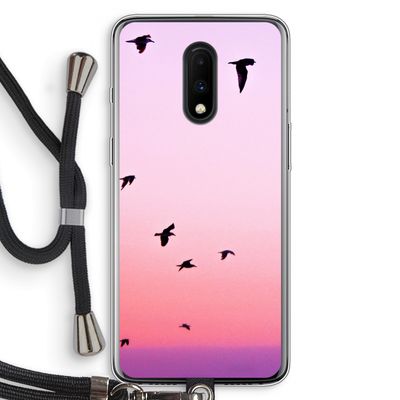 Fly away: OnePlus 7 Transparant Hoesje met koord