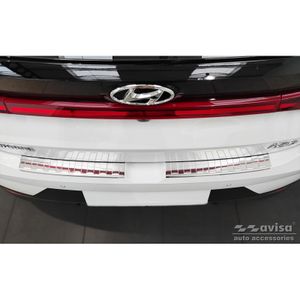 RVS Bumper beschermer passend voor Hyundai i20 III 5 deurs 2020- 'Ribs' AV235634
