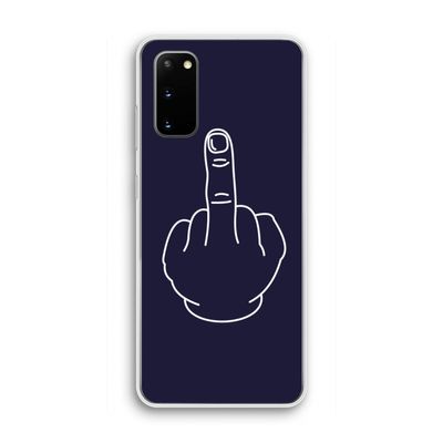 F**k U: Samsung Galaxy S20 Transparant Hoesje