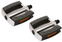 Marwi Pedaalset sp-2828 aluminium huis non-slip - zwart/zilver (op kaart)