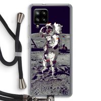 Spaceman: Samsung Galaxy A42 5G Transparant Hoesje met koord
