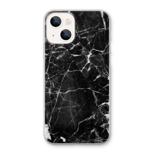 Zwart Marmer 2: iPhone 13 Transparant Hoesje