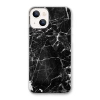 Zwart Marmer 2: iPhone 13 Transparant Hoesje