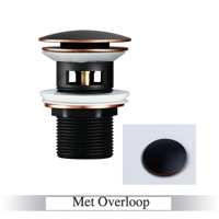 LuxDrain Pop-Up Afvoerplug - Stijlvolle Wastafel Stopper in Zwart, Goud en Rosé LuxDrain Pop-Up Afvoerplug - Stijlvolle Wastafel Stopper in Zwart, Goud en Rosé