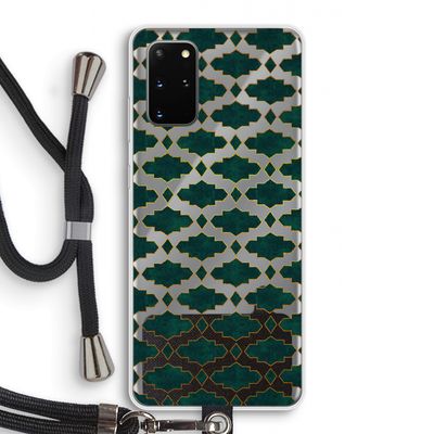 Moroccan tiles: Samsung Galaxy S20 Plus Transparant Hoesje met koord