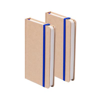 Luxe Notitieboekje ? blauw ? A6 (9 x 14 cm) ? karton/papier ? Schriftje, Opschrijfboekje