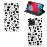 Mobiel BookCase Apple iPhone 11 Pro Silver Punk - thumbnail