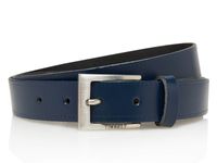 Timbelt Leren Riem 3 cm Blauw - thumbnail