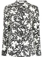 Stella McCartney floral-print silk shirt - Noir