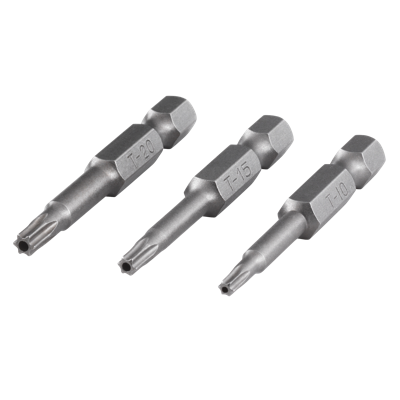 Wolfcraft Bit-set | TORX® met boring | Maat 10, 15, 20 | 3-delig - 1261000