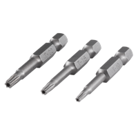 Wolfcraft Bit-set | TORX® met boring | Maat 10, 15, 20 | 3-delig - 1261000