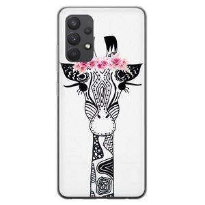 Samsung Galaxy A32 4G siliconen telefoonhoesje - Giraffe