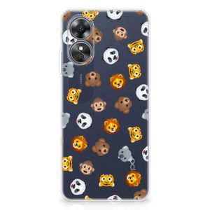 TPU bumper voor OPPO A17 Dieren Emojis