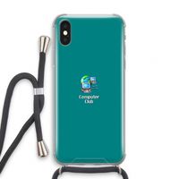 Win98: iPhone XS Transparant Hoesje met koord