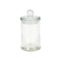 Voorraadpot glas knop Ø6x11cm