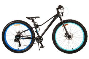Volare gradient kinderfiets - jongens - 26 inch - zwart blauw - 7 speed - prime collection