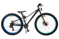 Volare gradient kinderfiets - jongens - 26 inch - zwart blauw - 7 speed - prime collection