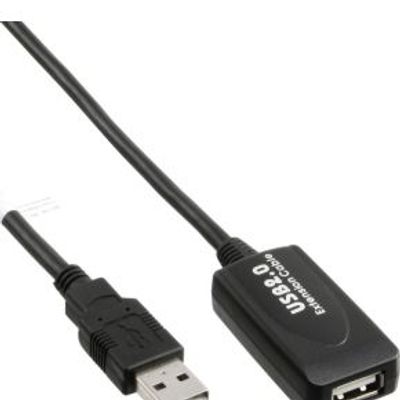 InLine 34605I 5m USB A USB A Zwart USB-kabel