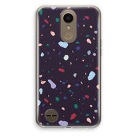 Dark Rounded Terrazzo: LG K10 (2017) Transparant Hoesje
