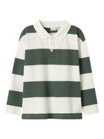 Name it winter polo t-shirt jongens - wit - relaxed fit - NkmNutiva