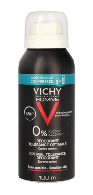 Vichy Homme 48H Optimal Tolerance Deodorant Spray 100 ml Heren