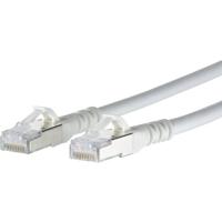 Metz Connect 1308457088-E RJ45 Netwerkkabel, patchkabel CAT 6A S/FTP 7.00 m Wit Snagless 1 stuk(s) - thumbnail