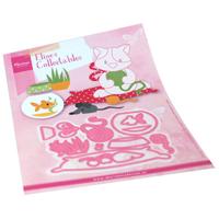Marianne Design • collectables snij- embosstencil eline's kat accessoires