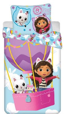 Gabby&apos;s Dollhouse Dekbedovertrek luchtballon - 140 x 200 cm - Katoen