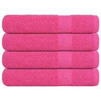 VidaXL Saunahanddoeken 4 st 80x200 cm 360 g/m² 100% katoen roze