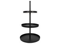 Cookinglife Etagere - 3 laags - Ø30x55cm - Zwart - Serveertoren - Metalen Frame - Borrelhapjes Serveren