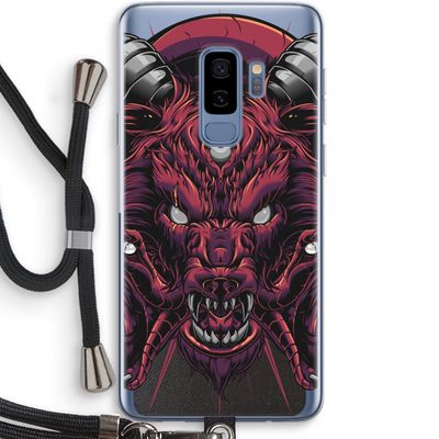 Hell Hound and Serpents: Samsung Galaxy S9 Plus Transparant Hoesje met koord