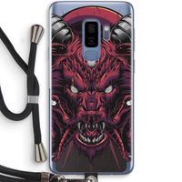Hell Hound and Serpents: Samsung Galaxy S9 Plus Transparant Hoesje met koord