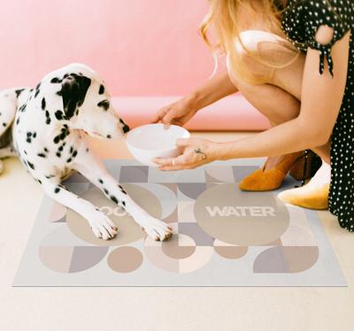 Vinyl tapijt water en voer honden Vinyl tapijt water en voer honden