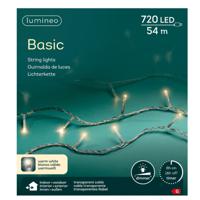 Kerstverlichting - 720 led lampjes -warm wit -5400 cm - transparant snoer -timer en dimmer - thumbnail