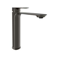 Blaufoss Bodan verhoogde wastafelkraan brushed gunmetal