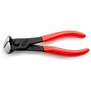 Knipex Voorsnijtang zwart geatramenteerd met kunststof bekleed 160 mm - 6801160