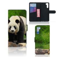 OPPO A91 | Reno3 | Telefoonhoesje | Met pasjeshouder | Panda